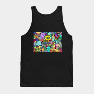 Kawaii-Style Submarine View Tank Top